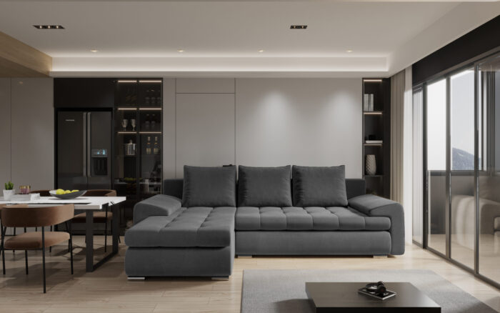 Elegantes und modernes Ecksofa TOMI