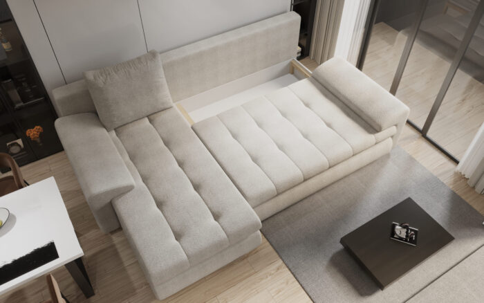 Elegantes und modernes Ecksofa TOMI