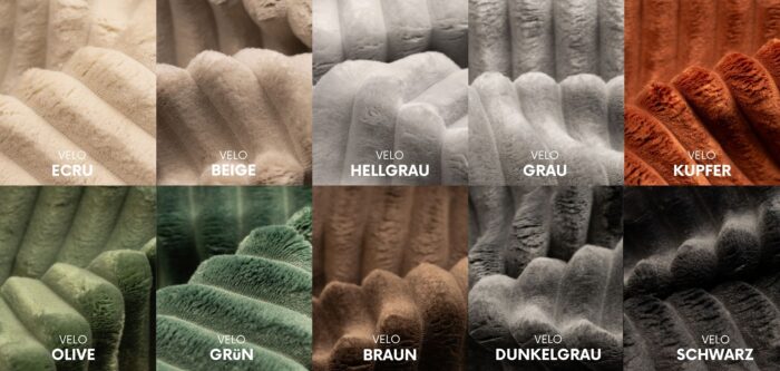 L-förmiges Bohoo-Ecksofa mit Schlaffunktion stoff Velo