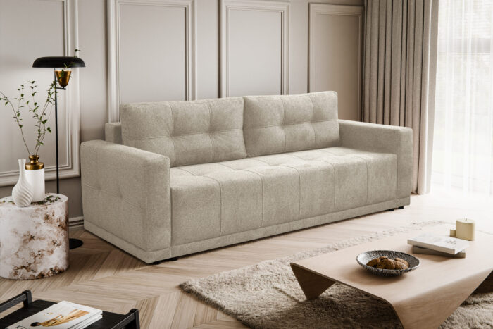 Lusso Sofa mit Schlaffunktion und Bettzeugcontainer
