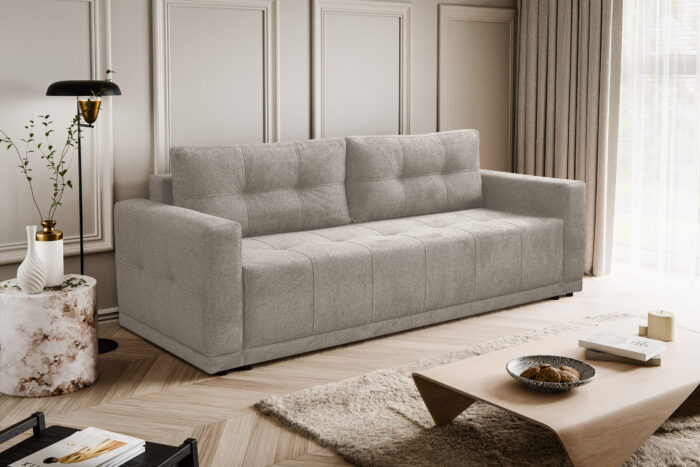 Lusso Sofa mit Schlaffunktion und Bettzeugcontainer