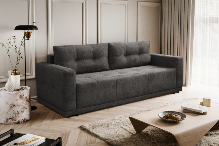 Lusso Sofa mit Schlaffunktion und Bettzeugcontainer