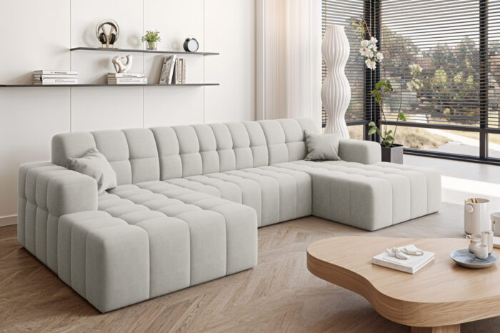 Ecksofa Nimes in U-Form, stoff Portland