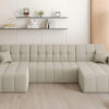 Ecksofa Nimes in U-Form, stoff Portland