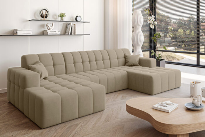 Ecksofa Nimes in U-Form, stoff Portland