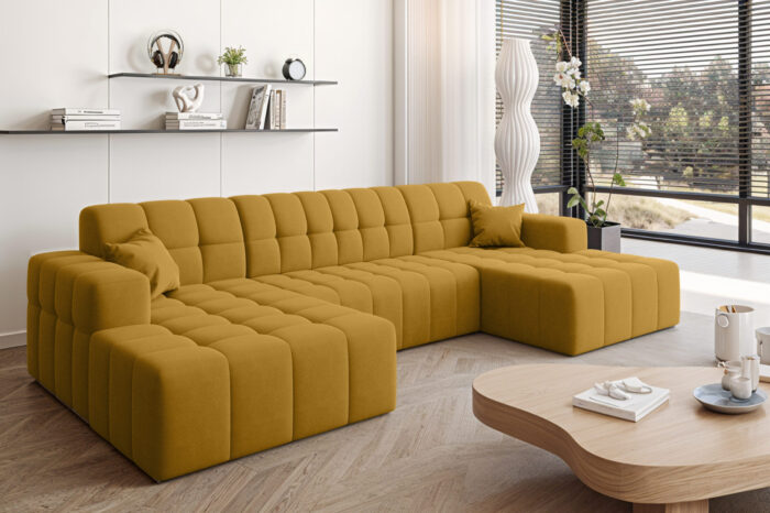 Ecksofa Nimes in U-Form, stoff Portland