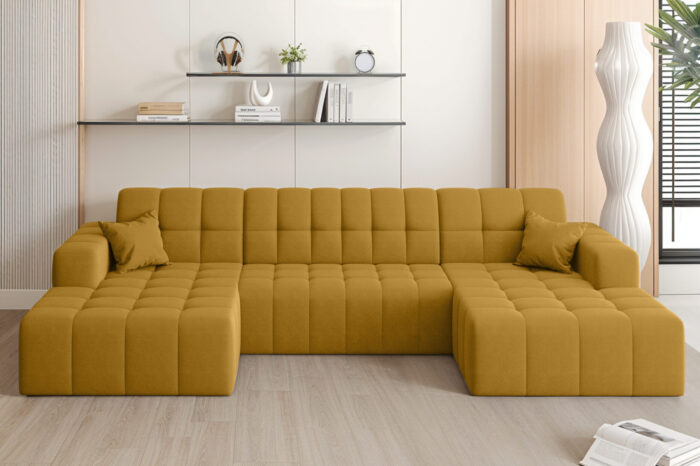 Ecksofa Nimes in U-Form, stoff Portland