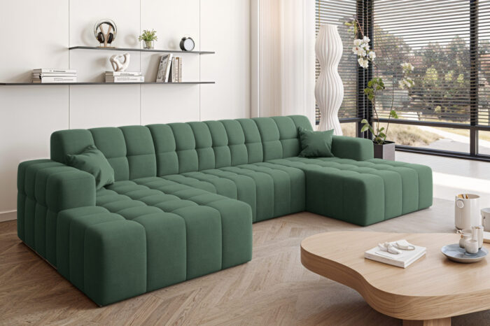 Ecksofa Nimes in U-Form, stoff Portland