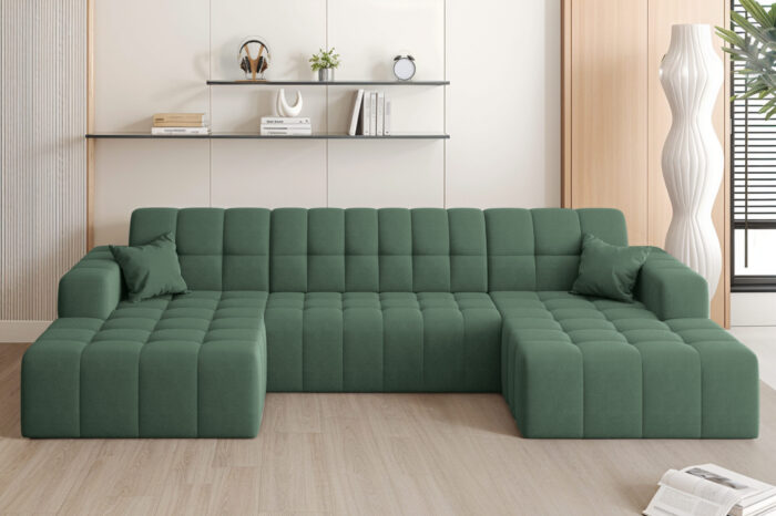 Ecksofa Nimes in U-Form, stoff Portland
