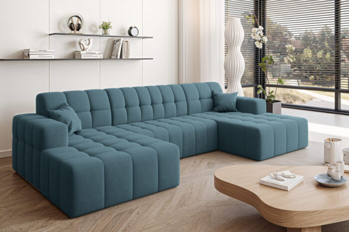 Ecksofa Nimes in U-Form, stoff Portland