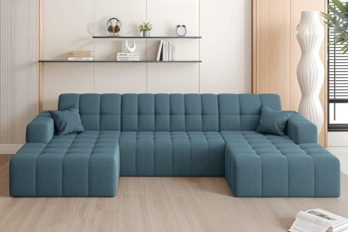 Ecksofa Nimes in U-Form, stoff Portland