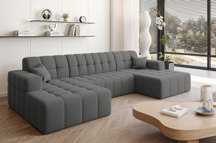 Ecksofa Nimes in U-Form, stoff Portland