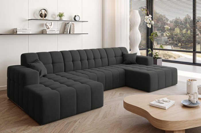 Ecksofa Nimes in U-Form, stoff Portland