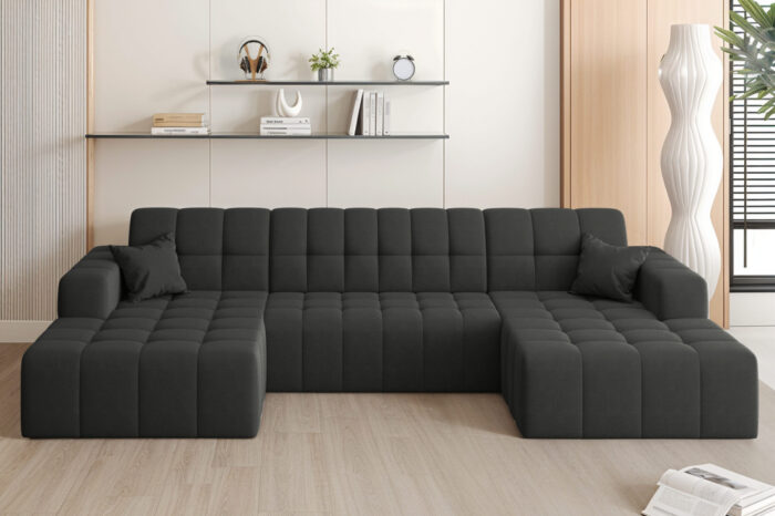Ecksofa Nimes in U-Form, stoff Portland