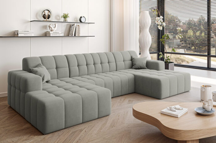 Ecksofa Nimes in U-Form, stoff Portland