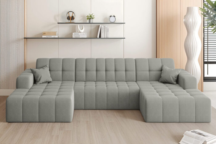 Ecksofa Nimes in U-Form, stoff Portland