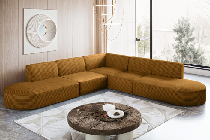 Ecksofa Designer Corner MODENA stoff Poso, viele Farben