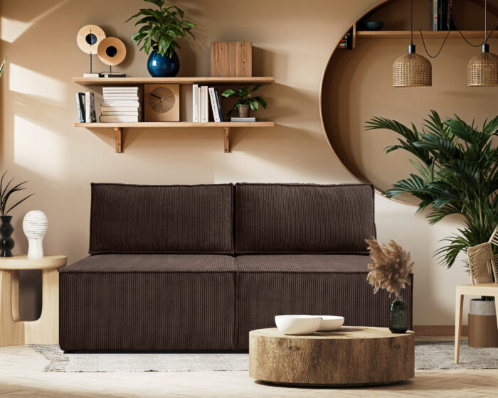 Sofa, Schlafsofa mit Bettzeugfach COMPI