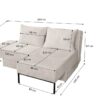 Ecksofa mit schlaffunktion, Sofa, Betten, Liegestuhl, MOOKA 4in1-Multifunktions-System, stoff Velo
