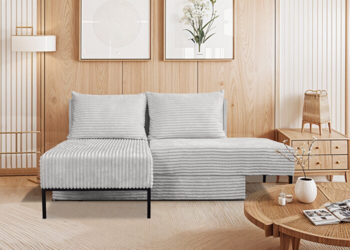 Ecksofa mit schlaffunktion, Sofa, Betten, Liegestuhl, MOOKA 4in1-Multifunktions-System, stoff Velo