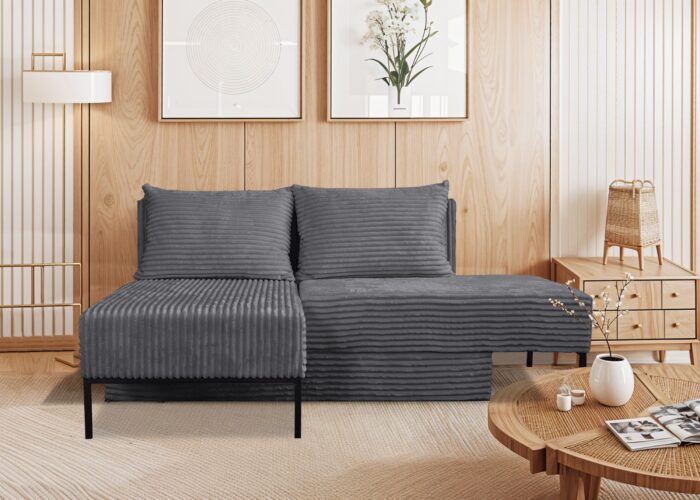 Ecksofa mit schlaffunktion, Sofa, Betten, Liegestuhl, MOOKA 4in1-Multifunktions-System, stoff Velo