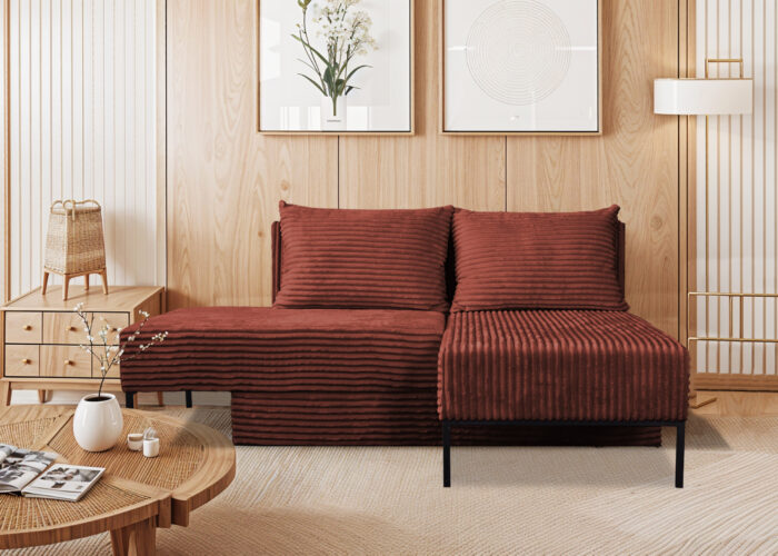 Ecksofa mit schlaffunktion, Sofa, Betten, Liegestuhl, MOOKA 4in1-Multifunktions-System, stoff Velo