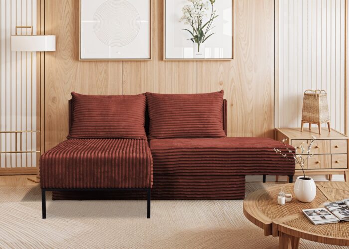 Ecksofa mit schlaffunktion, Sofa, Betten, Liegestuhl, MOOKA 4in1-Multifunktions-System, stoff Velo