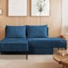 Ecksofa mit schlaffunktion, Sofa, Betten, Liegestuhl, MOOKA 4in1-Multifunktions-System, stoff Velo