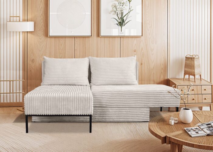 Ecksofa mit schlaffunktion, Sofa, Betten, Liegestuhl, MOOKA 4in1-Multifunktions-System, stoff Velo