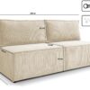 Sofa, Schlafsofa mit Bettzeugfach COMPI