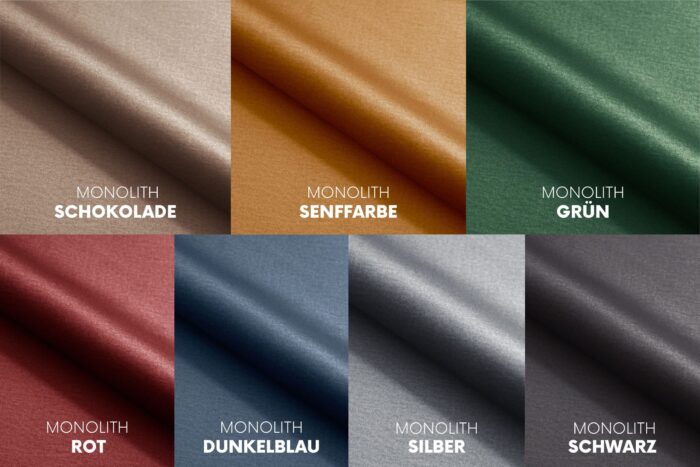 Ecksofa mit schlaffunktion und bettkasten, Ecksofa L-Form, Eckcouch L-Form Floro stoff Monolith