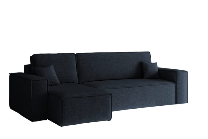 Ecksofa mit schlaffunktion und bettkasten, Ecksofa L-Form, Eckcouch L-Form BEST stoff NEVE vielen Farben