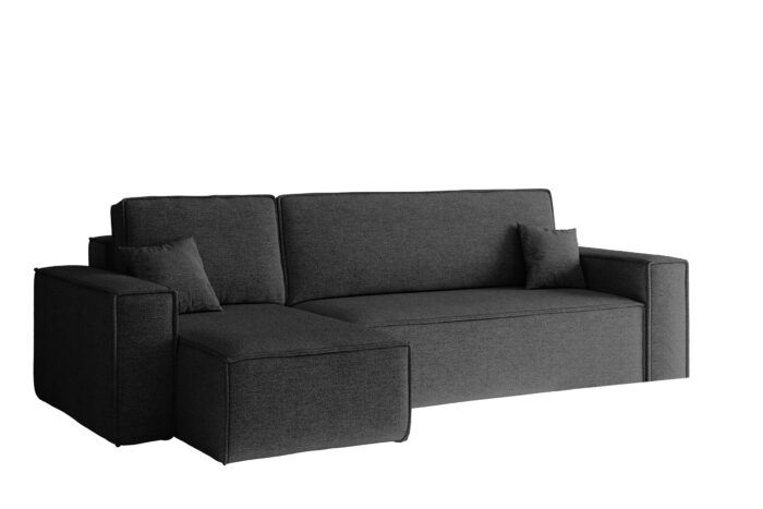 Ecksofa mit schlaffunktion und bettkasten, Ecksofa L-Form, Eckcouch L-Form BEST stoff NEVE vielen Farben