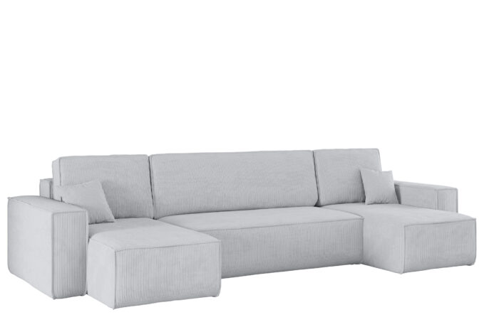 Ecksofa mit schlaffunktion und bettkasten, Sofa U-form, Couch U-form BEST Dicker Cord
