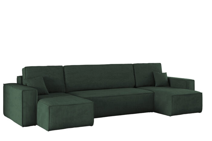 Ecksofa mit schlaffunktion und bettkasten, Sofa U-form, Couch U-form BEST Dicker Cord