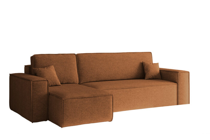 kupfer_karl_L_neve_52-v 54 kupfer Ecksofa mit schlaffunktion und bettkasten, Ecksofa L-Form, Eckcouch L-Form BEST stoff NEVE vielen Farben