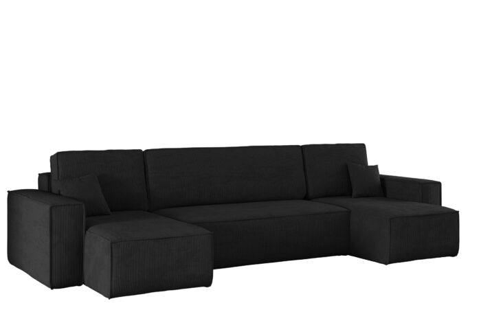 Ecksofa mit schlaffunktion und bettkasten, Sofa U-form, Couch U-form BEST Dicker Cord