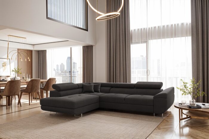 Ecksofa FALIO L mit Schlaffunktion im modernen Stil für das Wohn- und Schlafzimmer