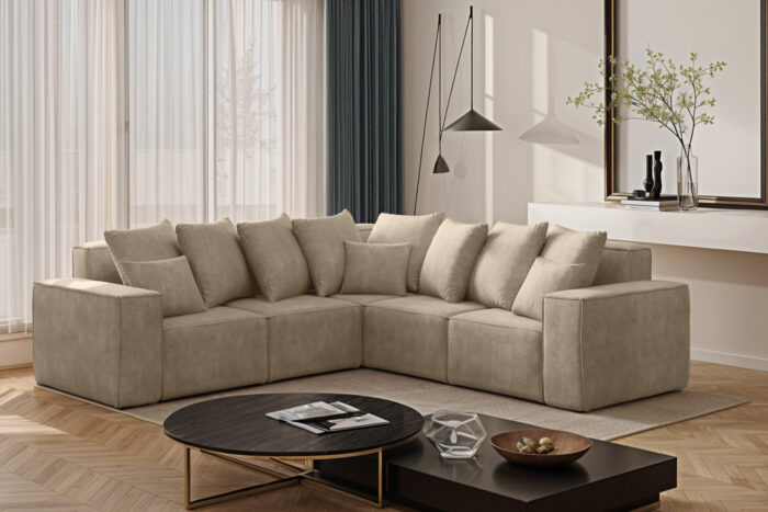 Modernes Ecksofa Corner aus der limitierten Kollektion Ella stoff Noel