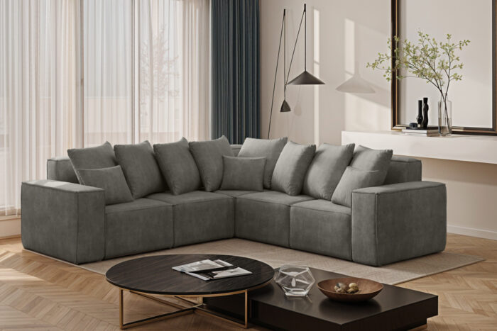 Modernes Ecksofa Corner aus der limitierten Kollektion Ella stoff Noel