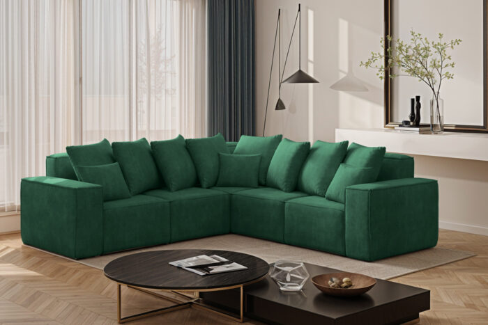Modernes Ecksofa Corner aus der limitierten Kollektion Ella stoff Noel