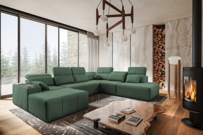 Ecksofa multifunktional Mindy X, Stoff Verita