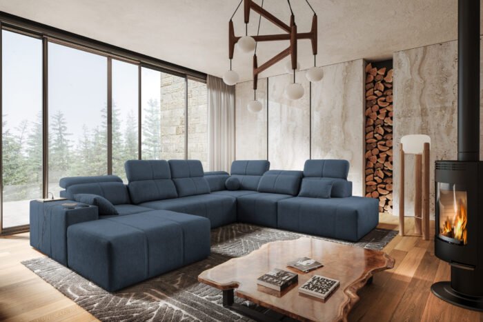 Ecksofa multifunktional Mindy X, Stoff Verita