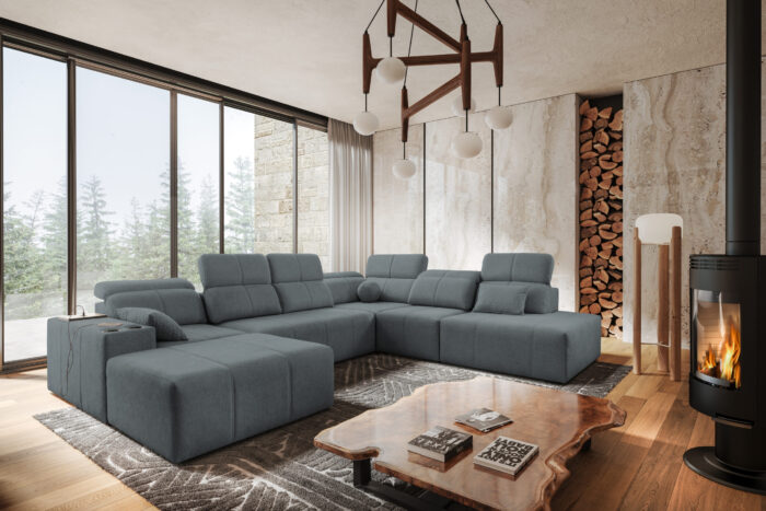 Ecksofa multifunktional Mindy X, Stoff Verita