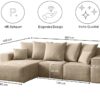 Modernes Ecksofa in L-Form aus der limitierten Kollektion Ella