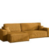 Ecksofa mit schlaffunktion und bettkasten, Eckcouch BEST XL stoff Poso Dicker Cord