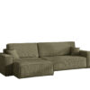 Ecksofa mit schlaffunktion und bettkasten, Eckcouch BEST XL stoff Poso Dicker Cord