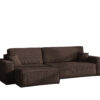 Ecksofa mit schlaffunktion und bettkasten, Eckcouch BEST XL stoff Poso Dicker Cord