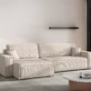 Ecksofa mit schlaffunktion und bettkasten, Eckcouch BEST XL stoff Poso Dicker Cord