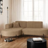 Ecksofa, Sofa L-Form Designer Modena Rein stoff Noel